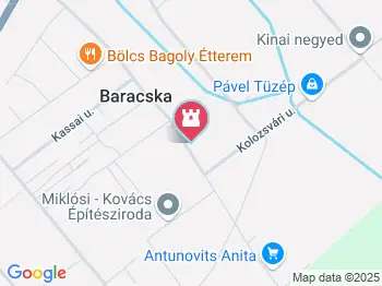 I. világháborús emlékmű Baracska a térképen