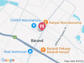 Kanyar Romkocsma Báránd a térképen