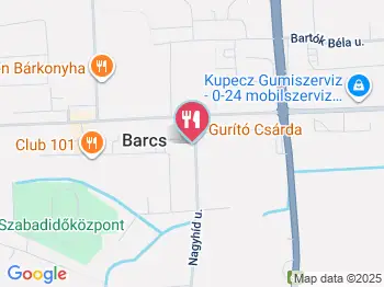 Gurító Csárda Barcs a térképen