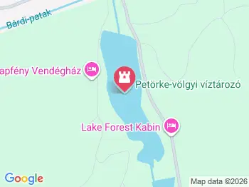 Petörke-völgyi víztározó Bárdudvarnok a térképen