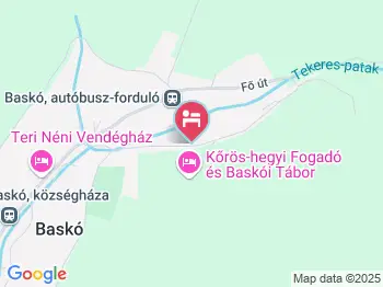 Kőrös-hegyi Fogadó Baskó a térképen