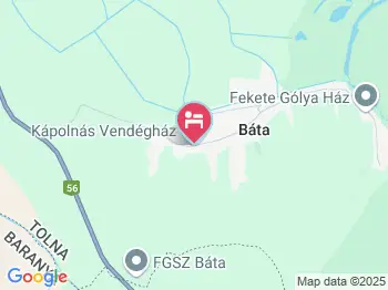 Kápolnás Vendégház Báta a térképen