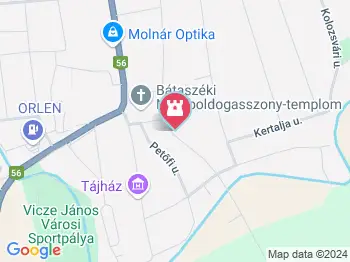 Csanády Gyűjtemény Bátaszék a térképen