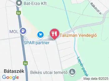 Talizmán Vendéglő Bátaszék a térképen