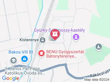 Gyürky-Solymossy Kastély Bátonyterenye a térképen