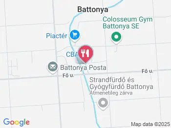 Manhattan Buszváró Büfé Battonya a térképen