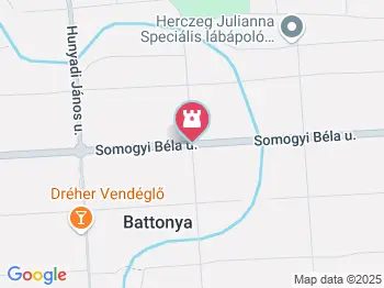 Szupercella emlékmű Battonya a térképen