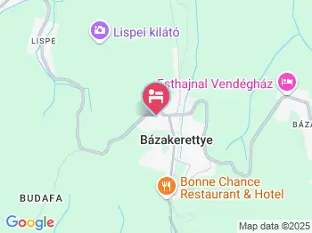 Kemping Kantin Bázakerettye a térképen