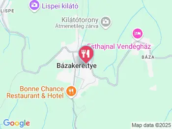 Kerettye Étterem Bázakerettye a térképen