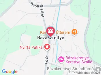 MAORT házak Bázakerettye a térképen
