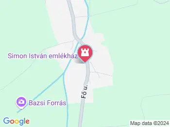Simon István Emlékház Bazsi a térképen
