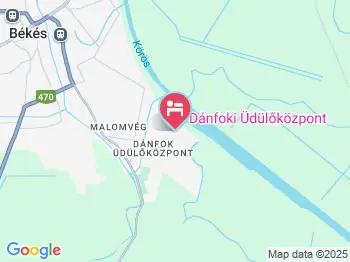 Dánfoki Üdülőközpont Ifjúsági szállás Békés a térképen
