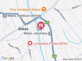 Drucker Pékség - Piac tér Békés a térképen