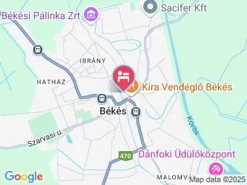 Dübögő Hotel Békés a térképen