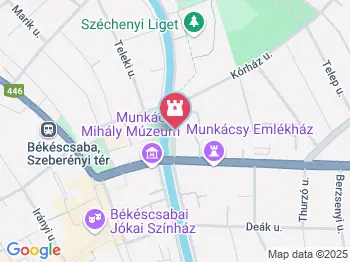 1956-os emlékmű Békéscsaba a térképen