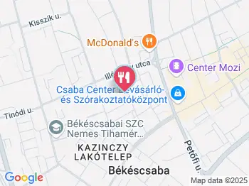 Árnyékos Büfé Békéscsaba a térképen