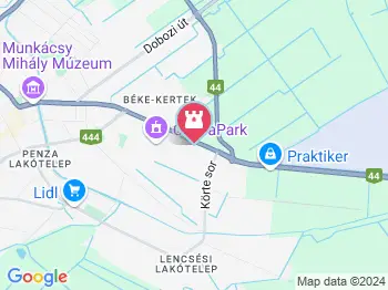 Békéscsabai jégpálya Békéscsaba a térképen