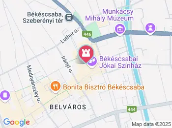 Békéscsabai Jókai Színház Békéscsaba a térképen