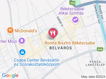 Bonita Bisztró Békéscsaba a térképen