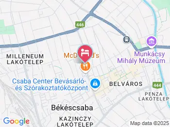 Brill Hotel Békéscsaba a térképen