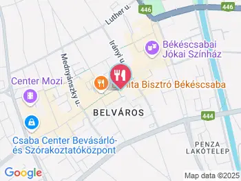 Central Borozó Békéscsaba a térképen