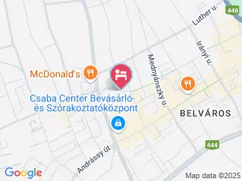 Csaba Apartman Békéscsaba a térképen