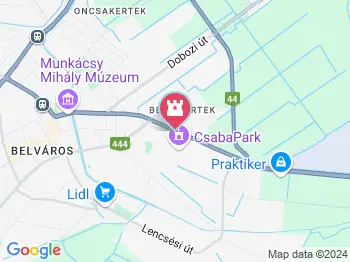 CsabaPark Békéscsaba a térképen