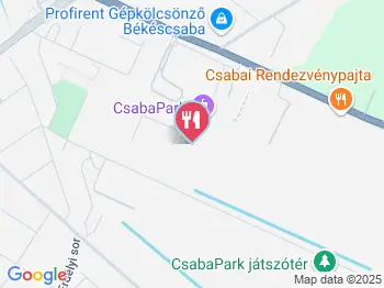 CsabaPark Étterem Békéscsaba a térképen
