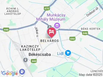 Európa Apartman Békéscsaba a térképen