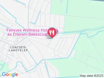 Fenyves Hotel étterme Békéscsaba a térképen