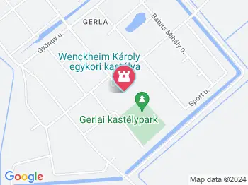 Gerlai Wenckheim-kastélyrom Békéscsaba a térképen