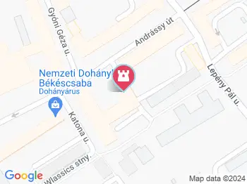 A harmónia Békéscsaba a térképen