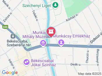 István malom Békéscsaba a térképen