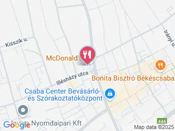 McDonald's Békéscsaba a térképen