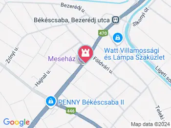 Meseház Békéscsaba a térképen