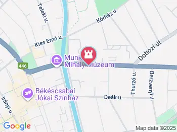 Munkácsy Emlékház Békéscsaba a térképen