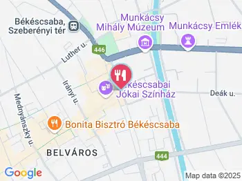 Narancs Klub Békéscsaba a térképen