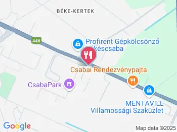 Pajta Street Food Békéscsaba a térképen