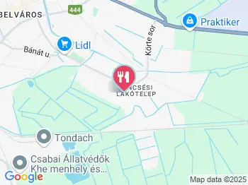 Réti Panzió & Vendéglő Békéscsaba a térképen