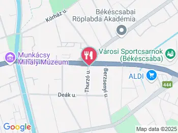 Üvegház Söröző Békéscsaba a térképen