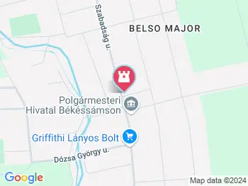 Szabadság Háza Békéssámson a térképen