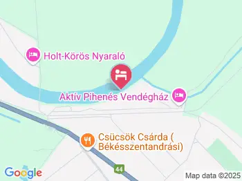 Aktív Pihenés Vendégház Békésszentandrás a térképen