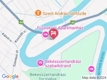 Füzeskerti Apartmanház Békésszentandrás a térképen