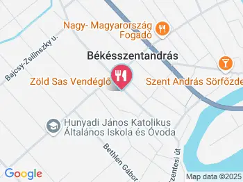 Zöld Sas Vendéglő Békésszentandrás a térképen