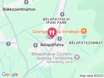 Szomjas Csuka Bélapátfalva a térképen