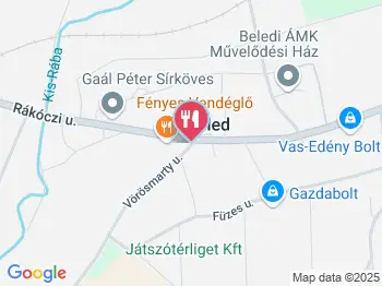 Fényes Vendéglő Beled a térképen