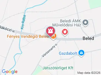 Zsidó kitelepítettek emlékműve Beled a térképen