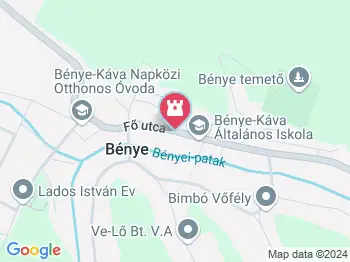 Fáy Mihály emlékére Bénye a térképen