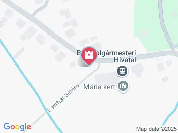 1956-os emlékmű Bér a térképen