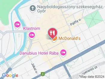 Rózsakert Fogadó étterme Bercel a térképen